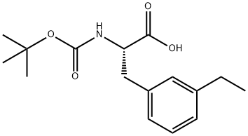 L-Phenylalanine, N-[(1,1-dimethylethoxy)carbonyl]-3-ethyl- 结构式