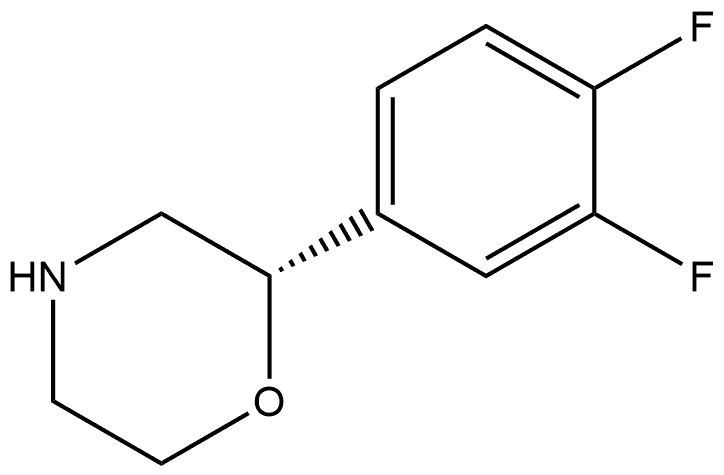 (2S)-2-(3,4-Difluorophenyl)morpholine 结构式