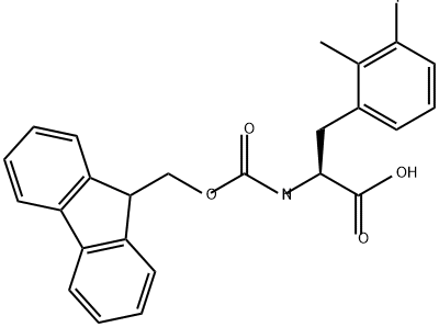 N-Fmoc-3-fluoro-2-methyl-L-phenylalanine 结构式