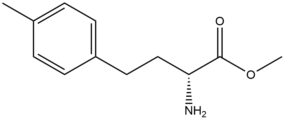 methyl (R)-2-amino-4-(p-tolyl)butanoate 结构式