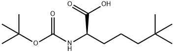 (2R)-2-{[(tert-butoxy)carbonyl]amino}-6,6-dimethylheptanoic acid 结构式
