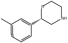 (S)-2-(2-甲基吡啶-4-基)吗啉 结构式
