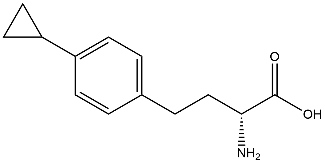 4-Cyclopropyl-D-homophenylalanine 结构式