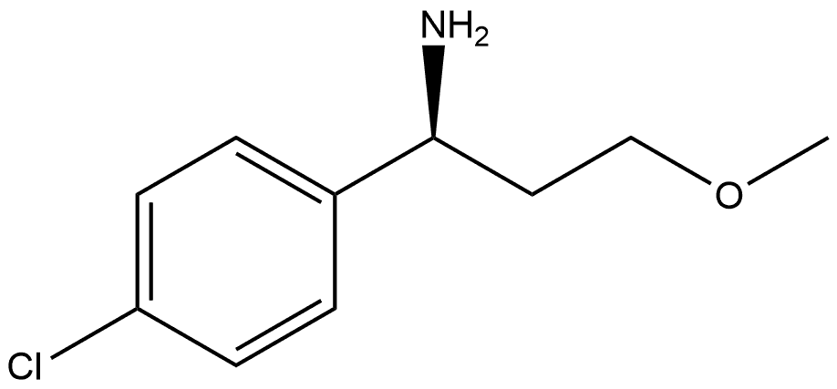 (S)-1-(4-Chlorophenyl)-3-methoxypropan-1-amine 结构式