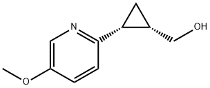 (1S,2R)-2-(5-甲氧基-2-吡啶基)环丙烷甲醇 结构式