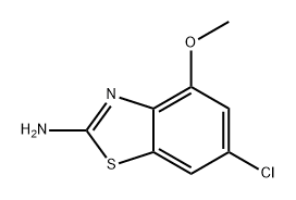 6-氯-4-甲氧基苯并[D]噻唑-2-胺 结构式