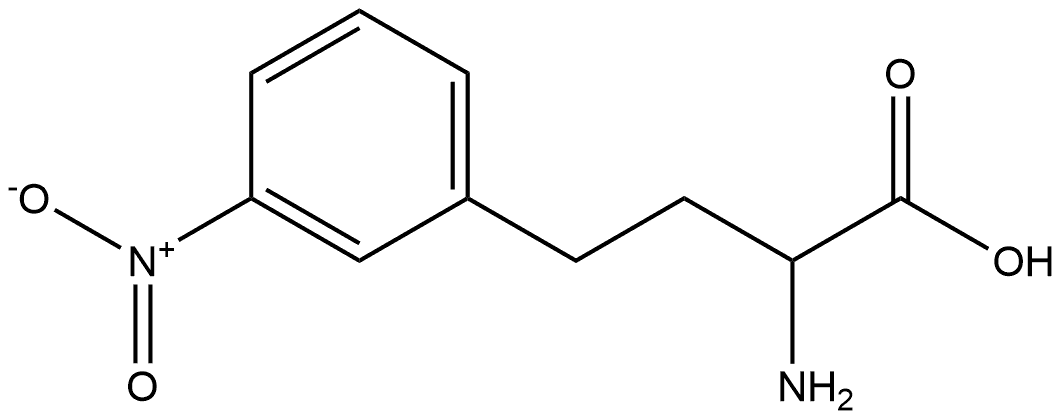 3-Nitro-DL-homophenylalanine 结构式