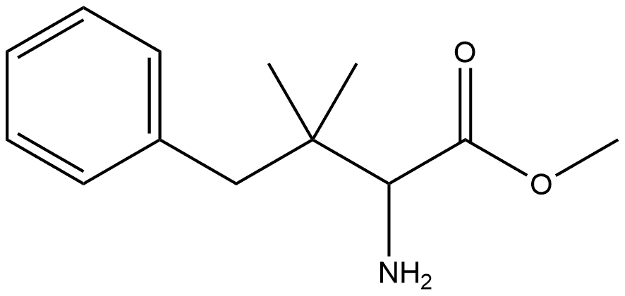 methyl 2-amino-3,3-dimethyl-4-phenylbutanoate 结构式