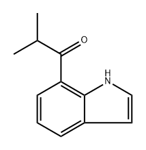 1-(1H-indol-7-yl)-2-methylpropan-1-one 结构式