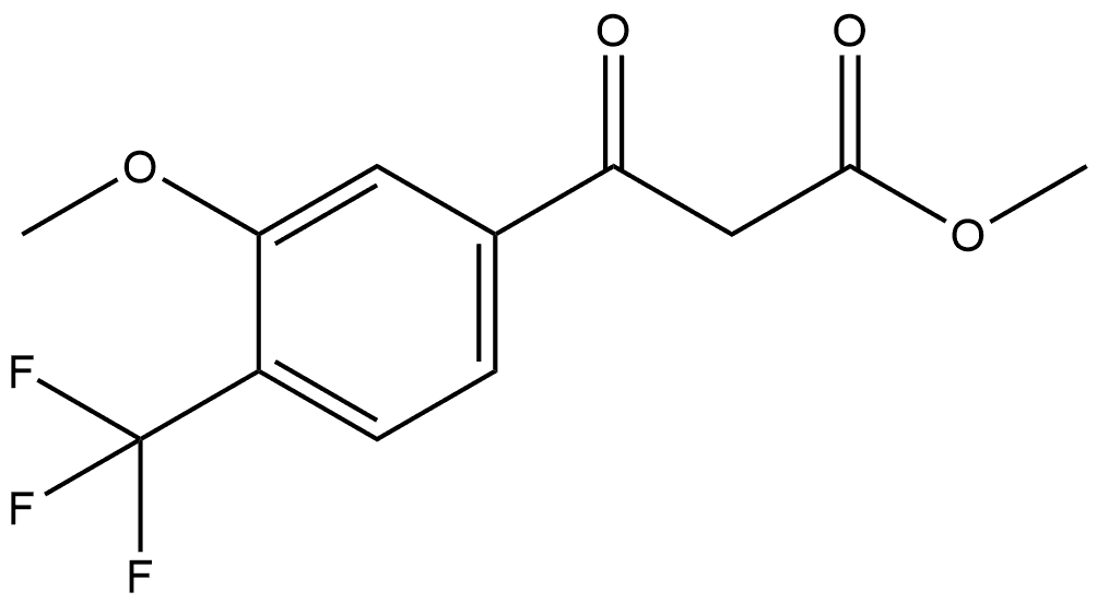 Methyl 3-methoxy-β-oxo-4-(trifluoromethyl)benzenepropanoate 结构式