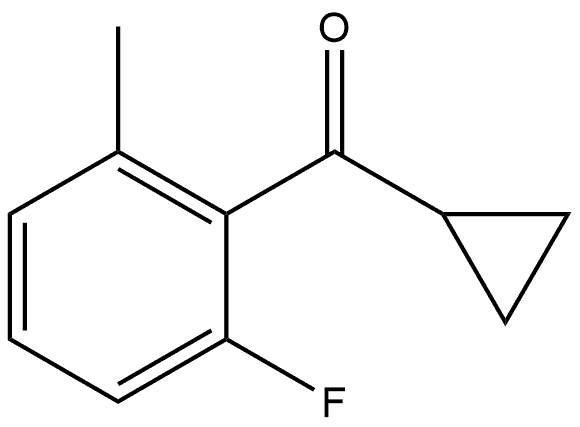 Cyclopropyl(2-fluoro-6-methylphenyl)methanone 结构式