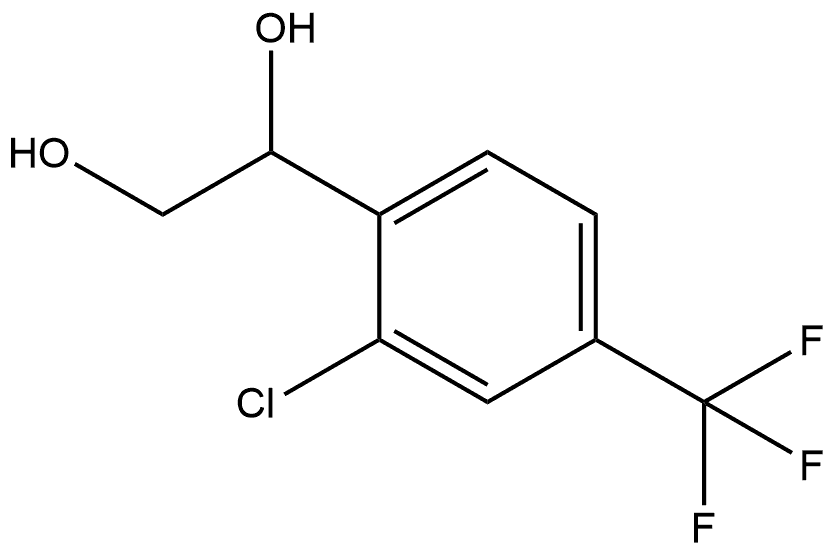 1-[2-Chloro-4-(trifluoromethyl)phenyl]-1,2-ethanediol 结构式