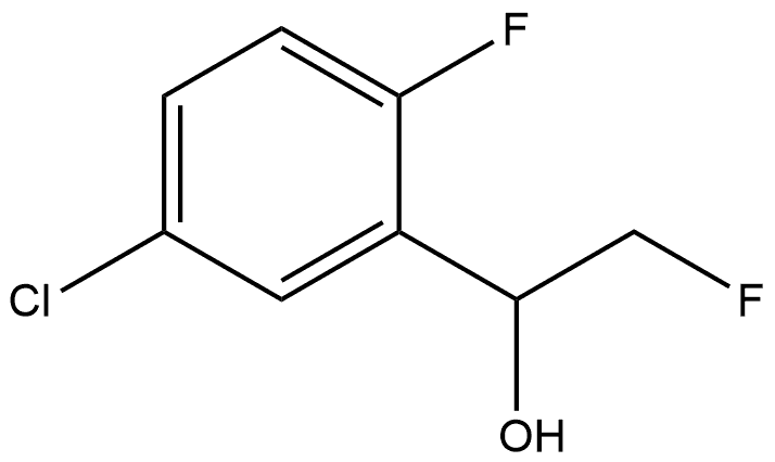 5-Chloro-2-fluoro-α-(fluoromethyl)benzenemethanol 结构式