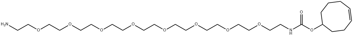 TCO-PEG8-amine 结构式