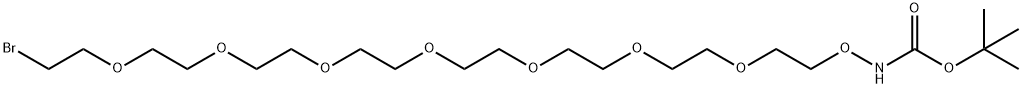 t-Boc-Aminooxy-PEG7-bromide 结构式