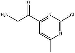 Ethanone, 2-amino-1-(2-chloro-6-methyl-4-pyrimidinyl)- 结构式
