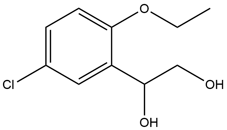 1-(5-Chloro-2-ethoxyphenyl)-1,2-ethanediol 结构式