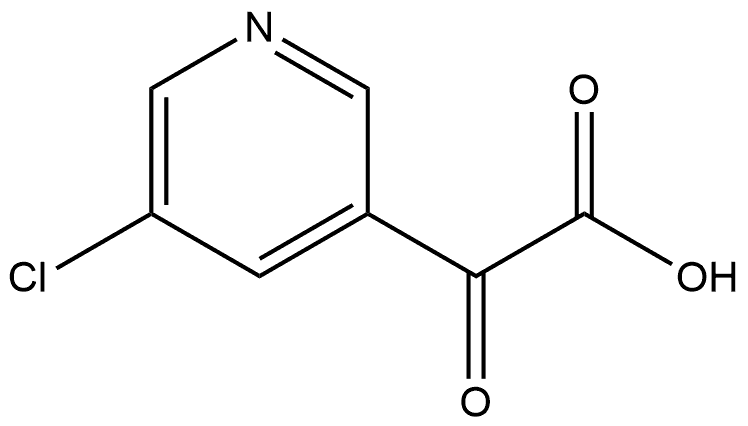 5-Chloro-α-oxo-3-pyridineacetic acid 结构式
