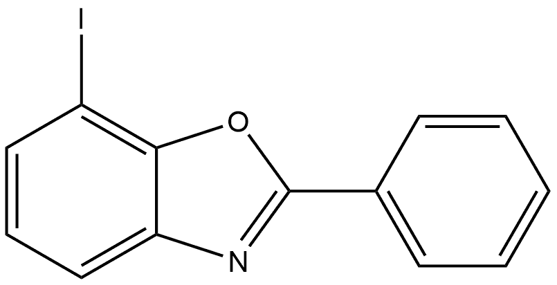 7-碘-2-苯基苯并恶唑 结构式