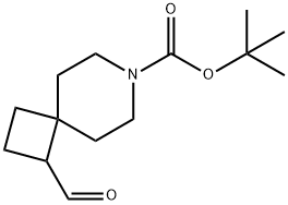1-甲酰基-7-氮杂螺[3.5]壬烷-7-甲酸叔丁酯 结构式
