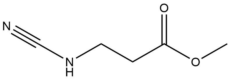 3-氨基-3-氰基丙酸甲酯 结构式