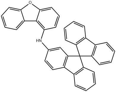 N-9,9′-螺二[9H-芴]-2-基-1-二苯并呋喃胺 结构式