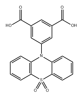 5-(5,5-DIOXIDO-10H-PHENOTHIAZIN-10-YL)ISOPHTHALIC ACID 结构式