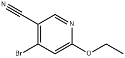 4-溴-6-乙氧基烟腈 结构式