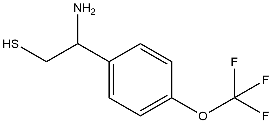 2-amino-2-(4-(trifluoromethoxy)phenyl)ethane-1-thiol 结构式