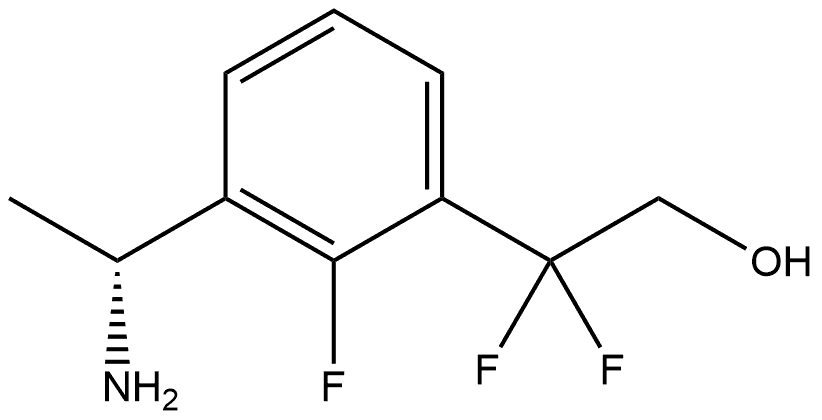 (R)-2-(3-(1-氨基乙基)-2-氟苯基)-2,2-二氟乙醇 结构式