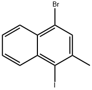 4-溴-1-碘-2-甲基萘 结构式