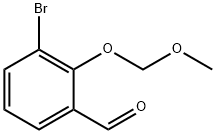 3-溴-2-甲氧基甲氧基苯甲醛 结构式