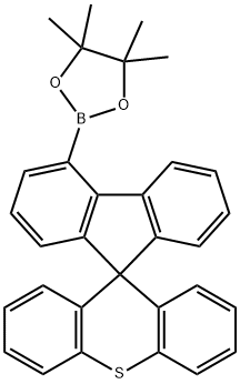 4-硼酸频哪醇酯-螺[9H-芴-9,9′-[9H]硫杂蒽] 结构式