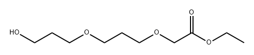 2-(3-(3-羟丙氧基)丙氧基乙酸乙酯 结构式