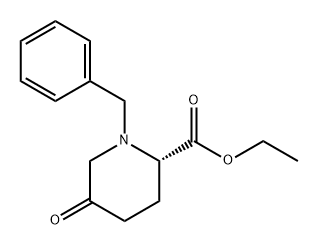 ETHYL(S)-1-BENZYL-5-OXOPIPERIDINE-2-CARBOXYLATE 结构式