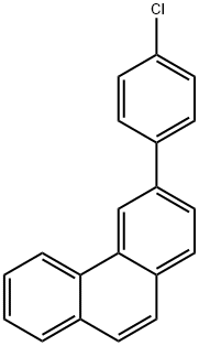 3-(4-氯苯基)菲 结构式