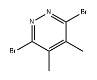 3,6-二溴-4,5-二甲基哒嗪 结构式