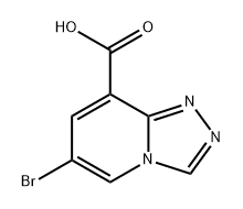 6-溴-[1,2,4]三唑并[4,3-A]吡啶-8-羧酸 结构式
