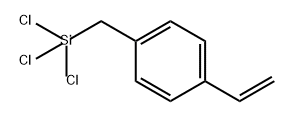 1-乙烯基-4-[(三氯硅基)甲基]苯 结构式