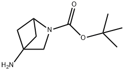 4-氨基-2-氮杂双环[2.1.1]己烷-2-羧酸叔丁酯 结构式