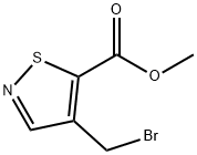 4-(溴甲基)异噻唑-5-羧酸甲酯 结构式