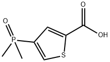 4-(二甲基磷酰基)噻吩-2-羧酸 结构式