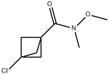 Bicyclo[1.1.1]pentane-1-carboxamide, 3-chloro-N-methoxy-N-methyl- 结构式