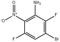 3-溴-2,5-二氟-6-硝基苯胺 结构式