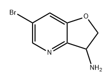 6-溴-2,3-二氢呋喃并[3,2-B]吡啶-3-胺 结构式