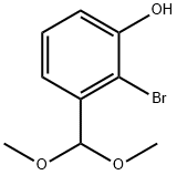 2-溴-3-(二甲氧基甲基)苯酚 结构式