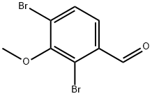 2,4-二溴-3-甲氧基苯甲醛 结构式