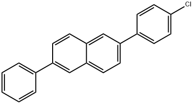 2-(4-氯苯基)-6-苯基萘 结构式