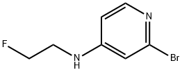 2- 溴- N- (2- 氟乙基) -4- 吡啶胺 结构式
