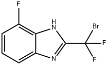 2-[Bromo(difluoro)methyl]-4-fluoro-1H-benzimidazole 结构式